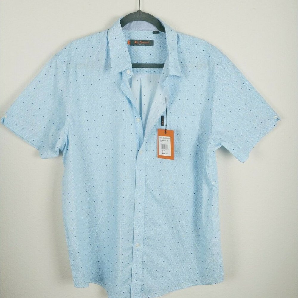 Ben Sherman geo maze print Sz L NWT